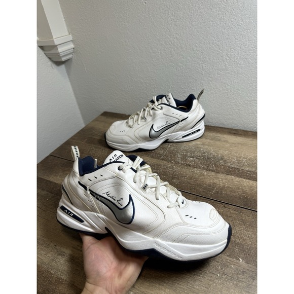 Nike Air Monarch IV Martine Rose White Blue AT3147 100 Men's Size 13